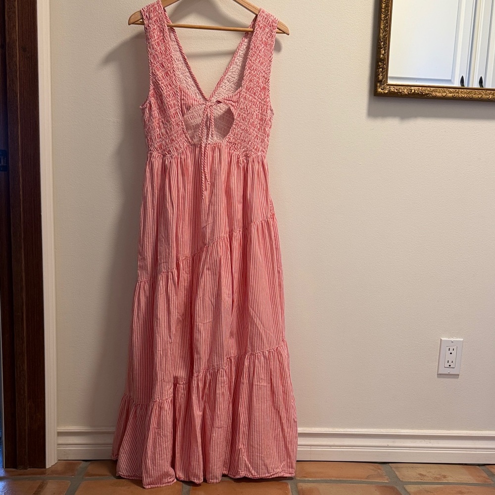 Free People Red Striped Maxi Dress - Picture 3 of 3